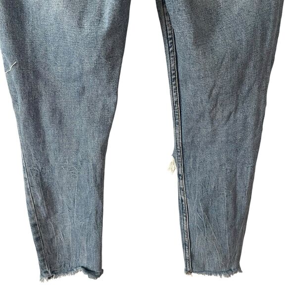 Abercrombie & Fitch 26 S Simone High Rise Slim Jeans Distressed Holes - Picture 9 of 10